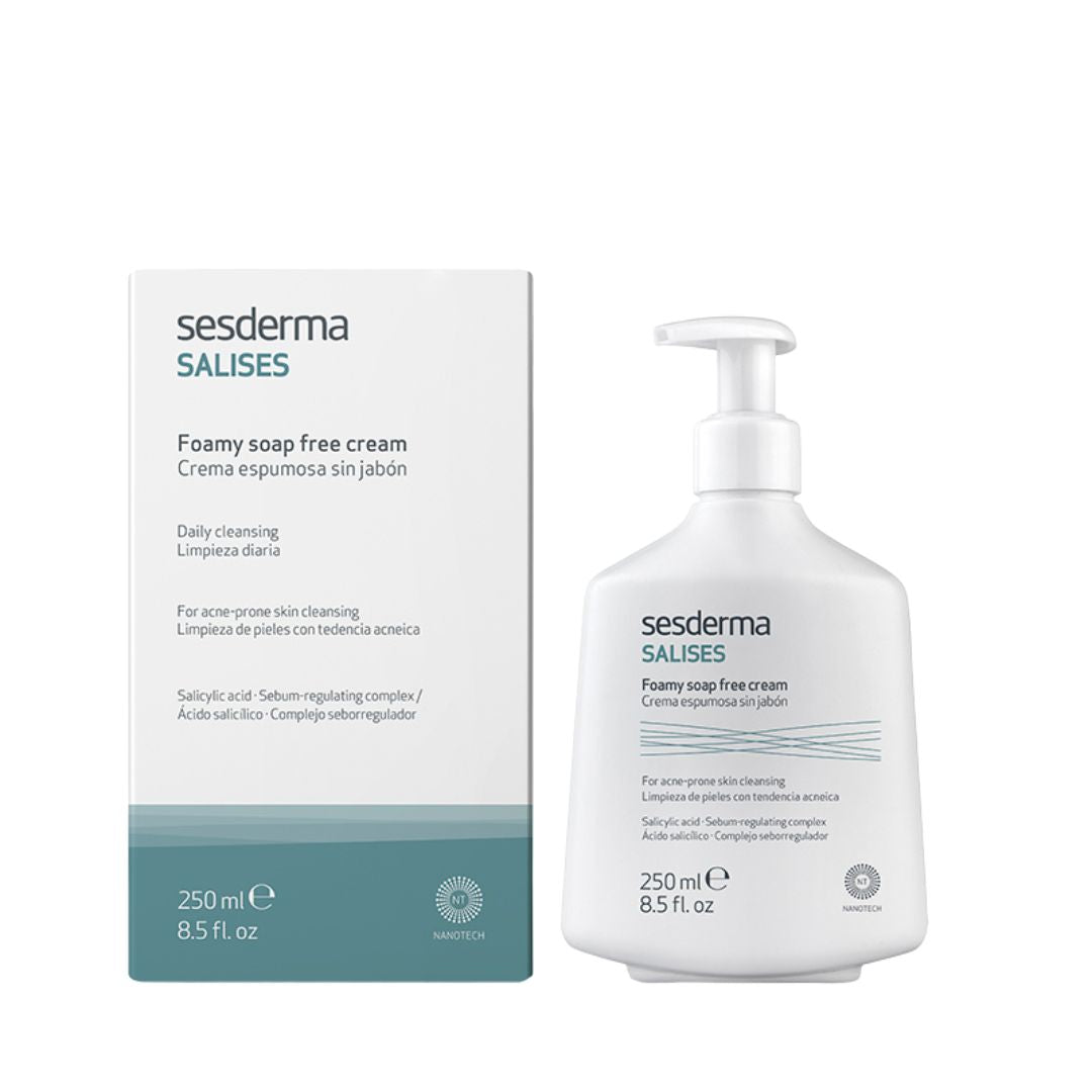 Sesderma Salises Creme Espuma 250ml: Higiene Suave para Peles Oleosas e Acneicas