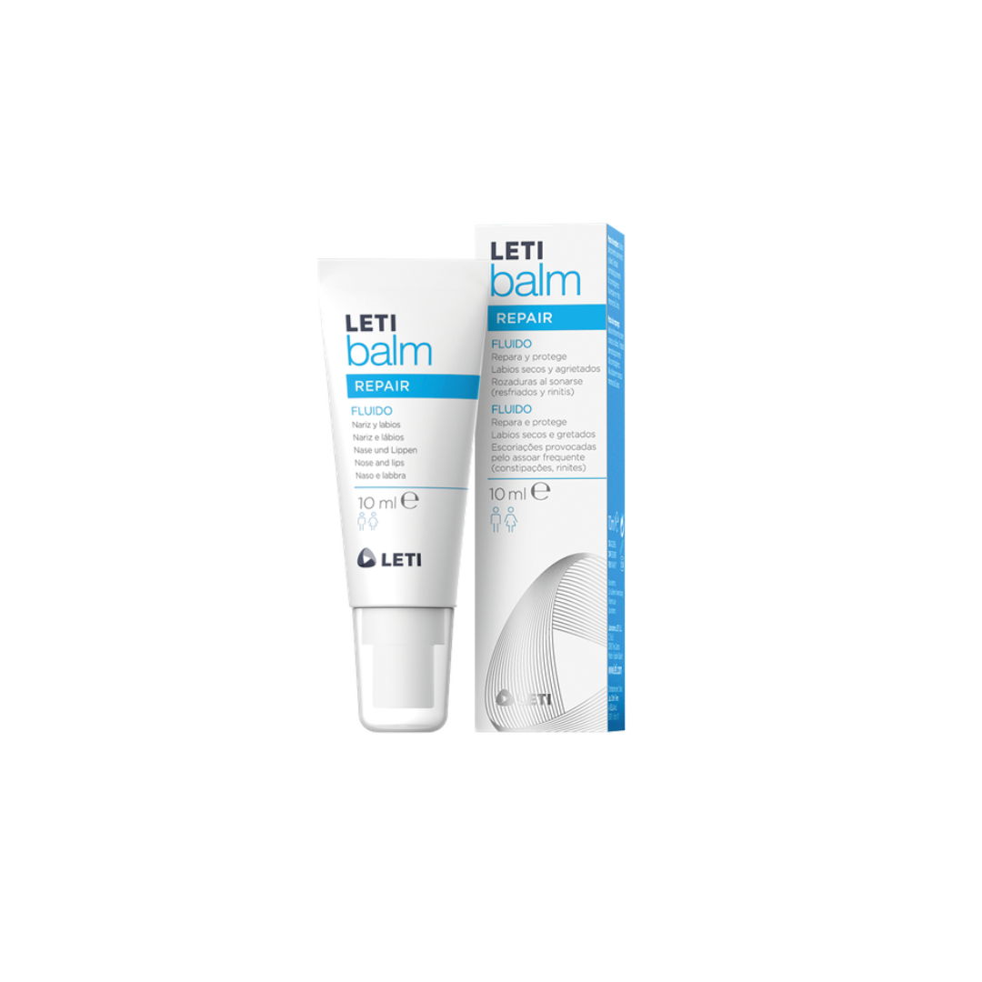 LETIbalm Fluído Reparador Nariz e Lábios 10ml - Hidratação e Proteção Intensiva para Lábios Secos e Narizes Irritados