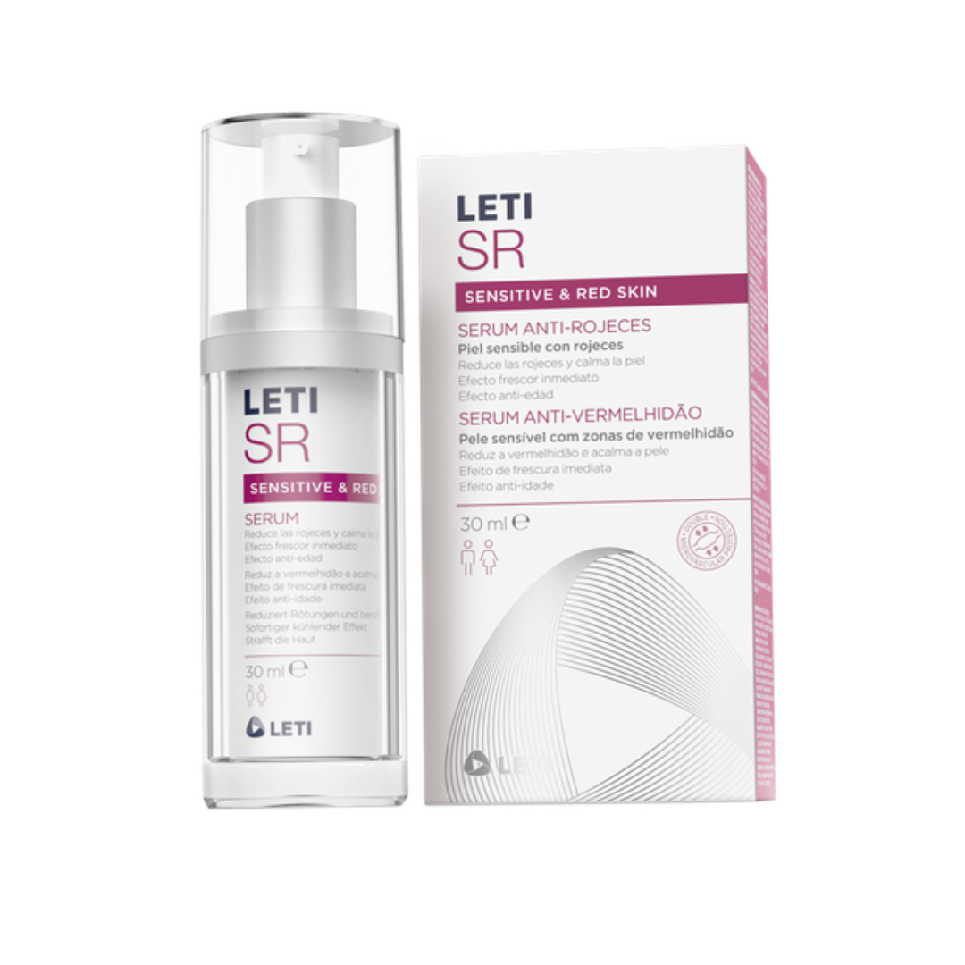 LETI SR Serum Anti-Vermelhidões 30ml - Cuidado Concentrado para Pele Sensível com Vermelhidão