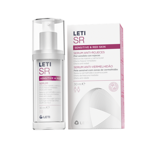 LETI SR Serum Anti-Vermelhidões 30ml - Cuidado Concentrado para Pele Sensível com Vermelhidão