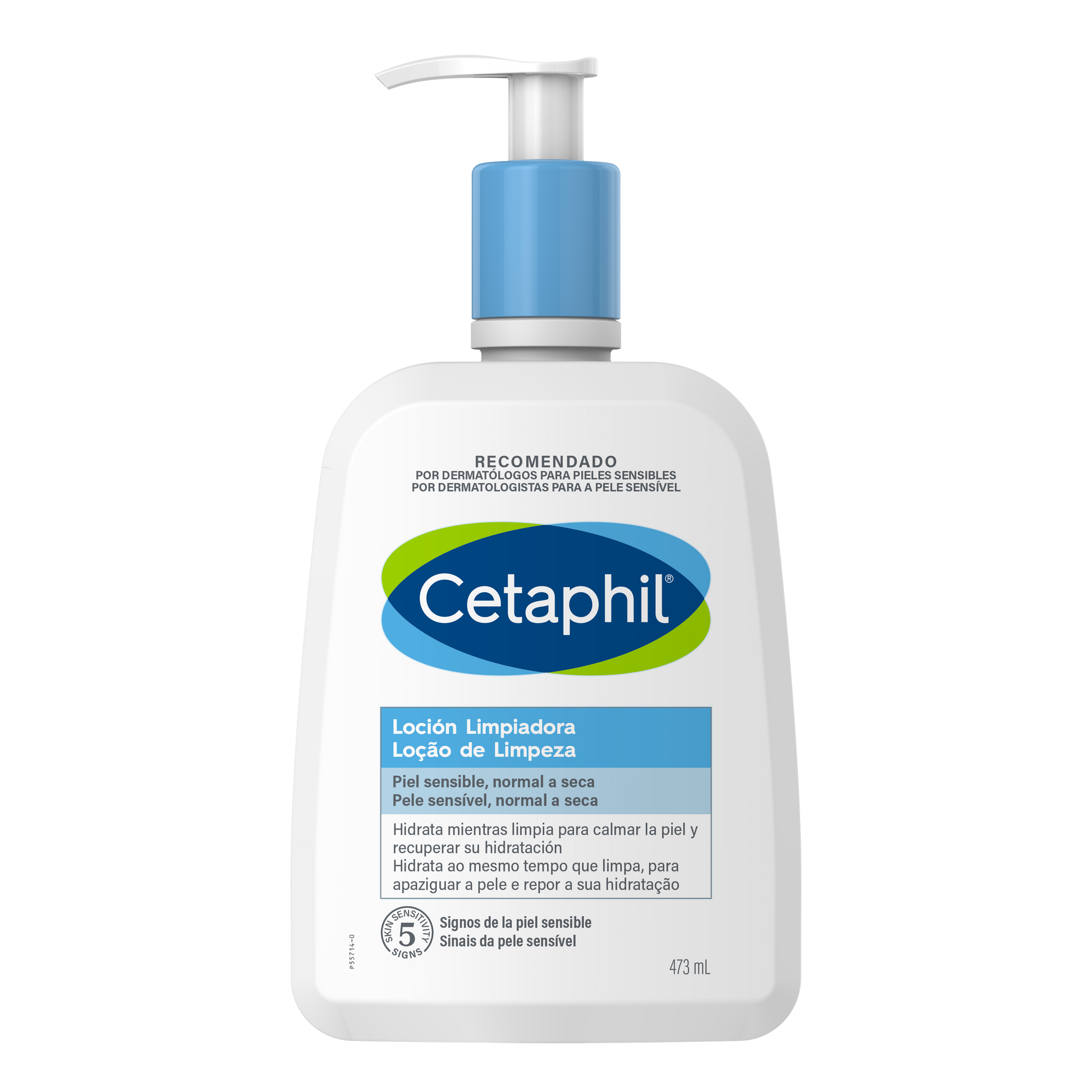 Cetaphil Loção de Limpeza 473ml - Limpeza Suave e Hidratação para Pele Sensível