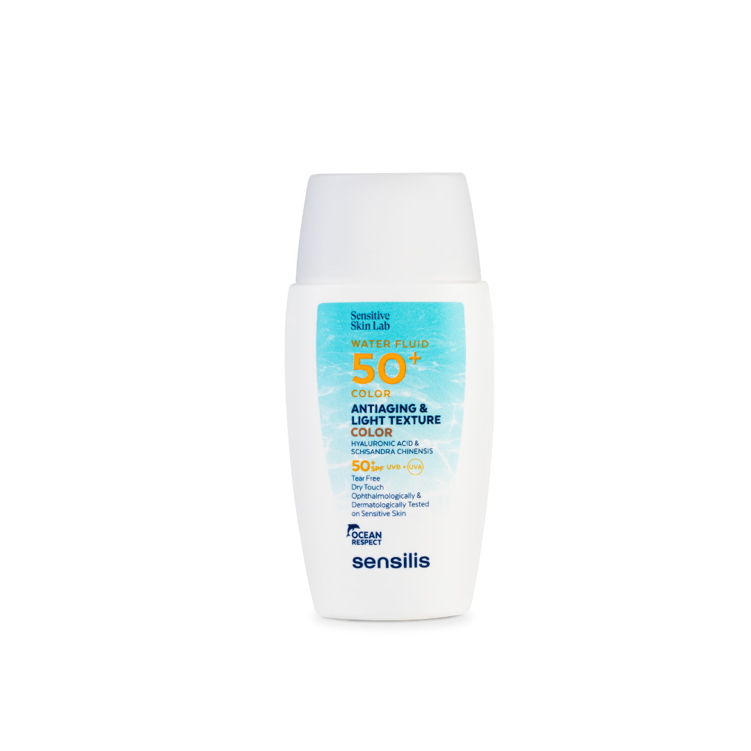 Sensilis Water Fluid com Cor SPF50+ 40ml - Proteção Solar com Cor Natural e Hidratação