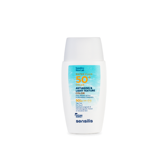 Sensilis Water Fluid com Cor SPF50+ 40ml - Proteção Solar com Cor Natural e Hidratação