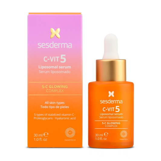 Sesderma C-VIT 5 Liposomal Serum 30ml - Sérum Revitalizante com Cinco Tipos de Vitamina C para uma Pele Radiante e Rejuvenescida