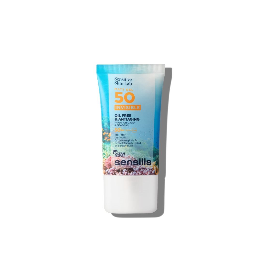 Sensilis Matt Gel SPF50  40ml - Proteção Solar Avançada Invisível com Textura Mousse Aveludada