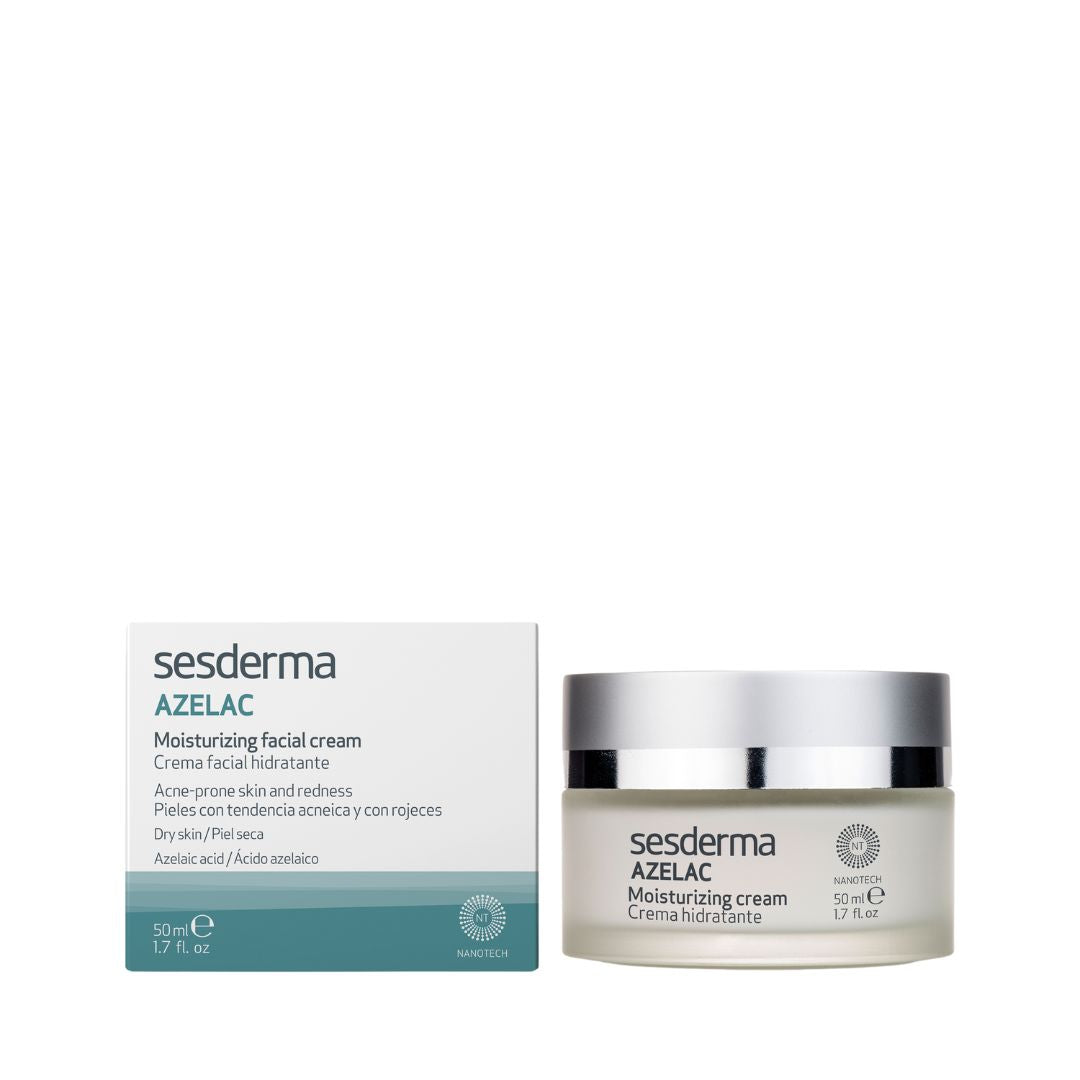 SESDERMA Azelac Creme Hidratante 50ml - Hidratação e Alívio para Pele Sensível e Reativa