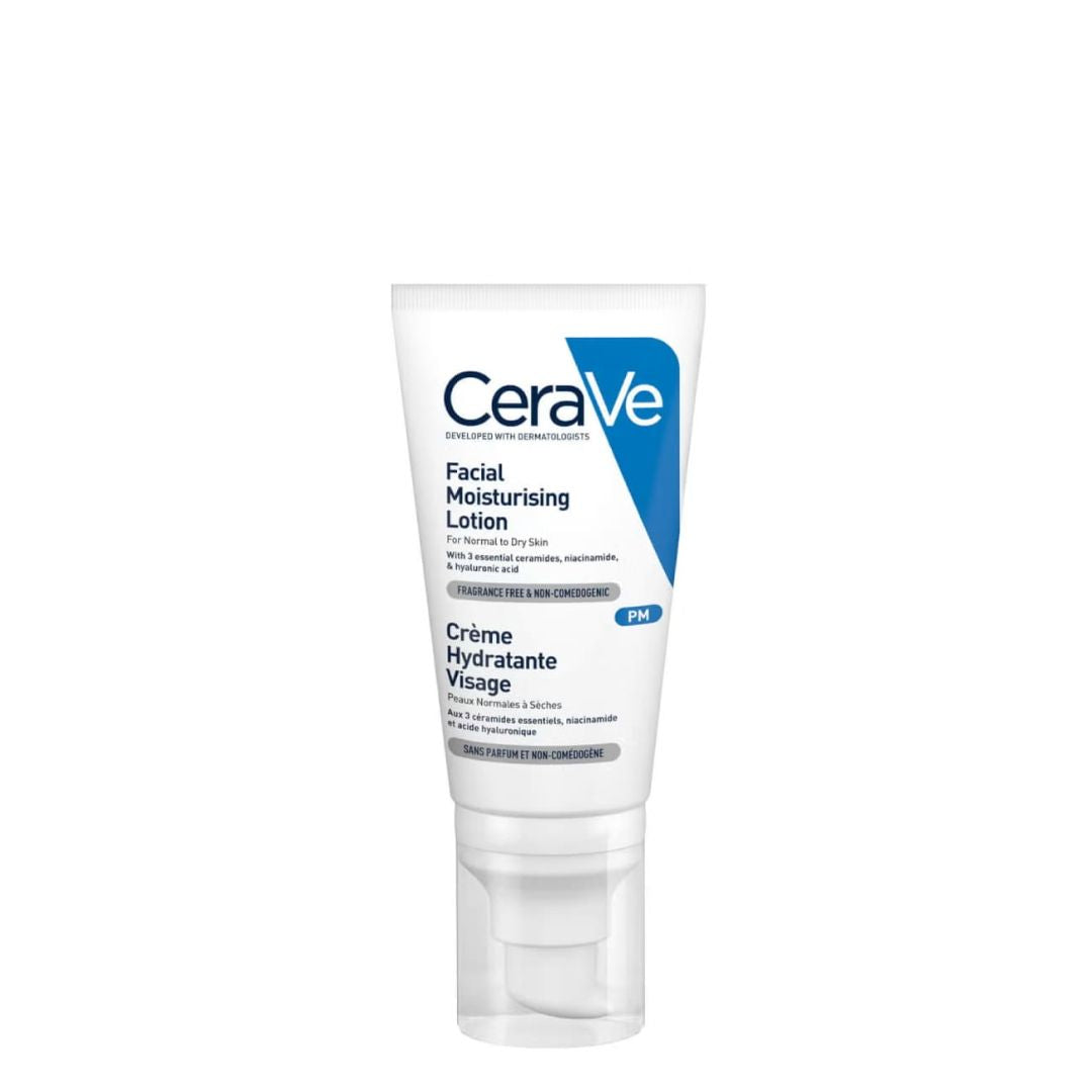 Cerave Loção Facial Hidratante Pele Normal a Seca 52ml: Hidratação Profunda e Reparação para uma Pele Suave