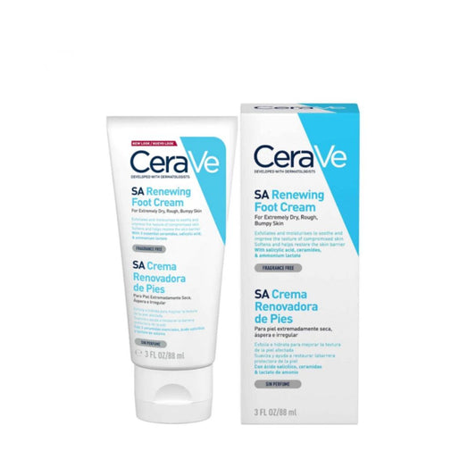 Cerave SA Renewing Foot Cream 88ml - Creme Hidratante e Reparador para Pés