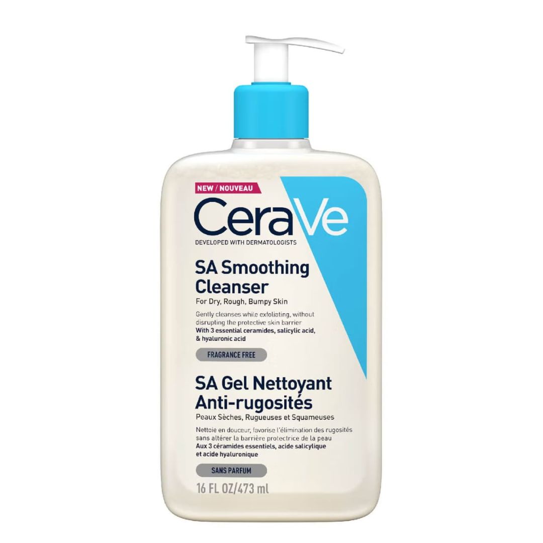 Cerave SA Smoothing Cleanser Gel de Limpeza: Renovação Suave para uma Pele Mais Lisa e Uniforme