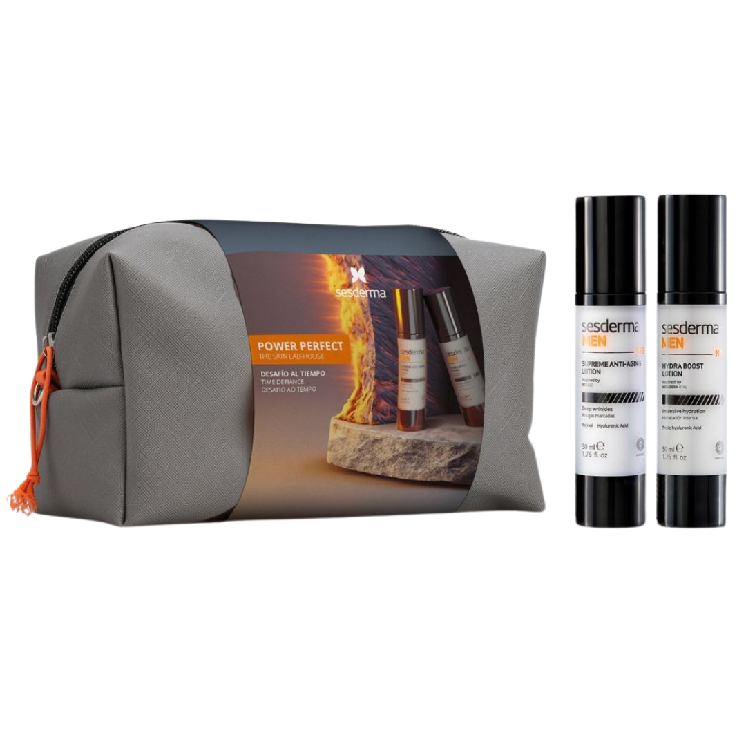 Sesderma Coffret Men Power Perfect - Kit Completo de Cuidados para Homens com Pele Fresca e Jovem