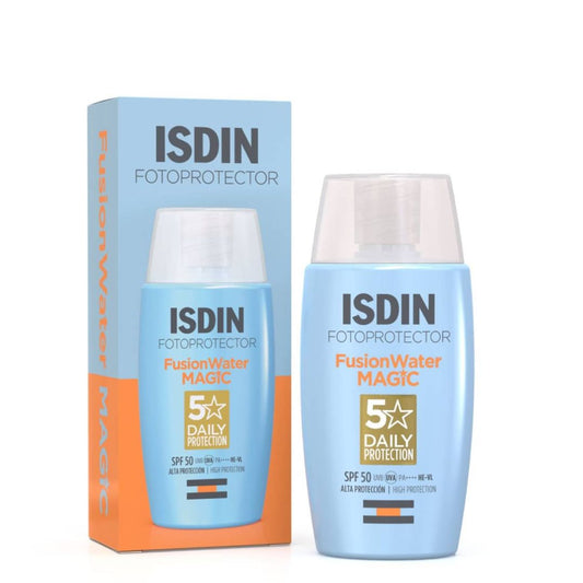 Isdin Fotoprotector Fusion Water Magic SPF50 50ml: Proteção Solar Ultraleve e Antioxidante