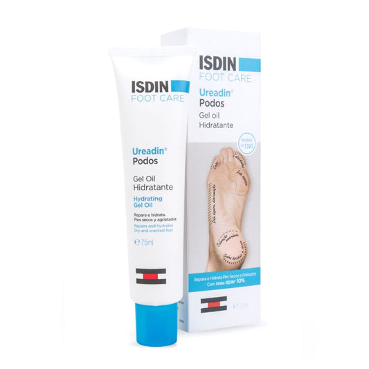 Isdin Ureadin Podos Gel Oil Hidratante 75ml: Reparação Intensiva para Pés Secos e Gretados