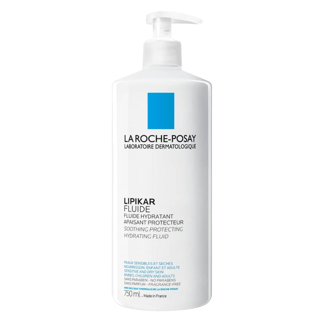 La Roche Posay Lipikar Fluido Hidratante 750ml: Hidratação Leve e Equilibrada para Toda a Família