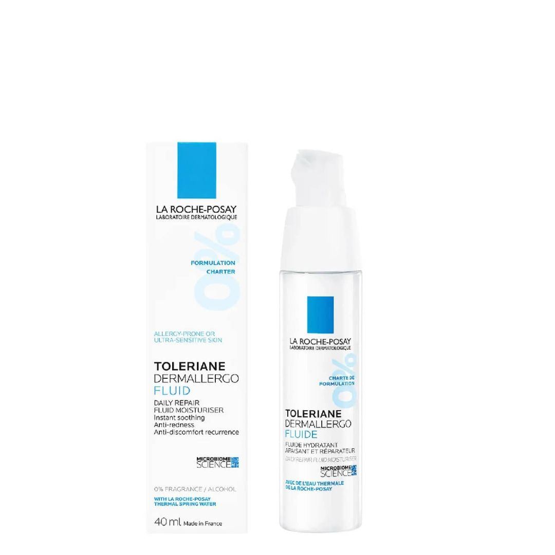 La Roche Posay Toleriane Dermallergo Fluido - Hidratação Calmante para Peles sensíveis e Mistas