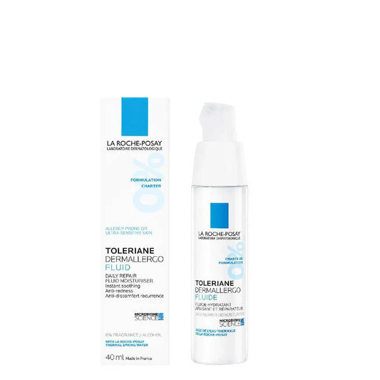 La Roche Posay Toleriane Dermallergo Fluido - Hidratação Calmante para Peles sensíveis e Mistas