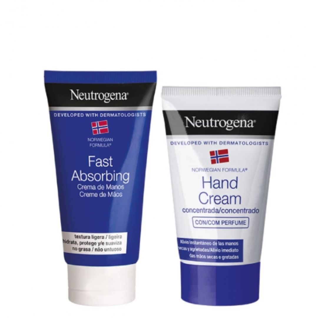 Neutrogena Creme de Mãos Ligeiro 75ml + Concentrado 50ml: Hidratação Profunda para Mãos Secas