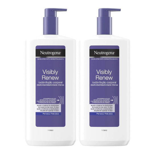 Neutrogena Visibly Renew Pack Loção Corporal Elasticidade Intensa 2x750ml - Para uma Pele Hidratada e Firme