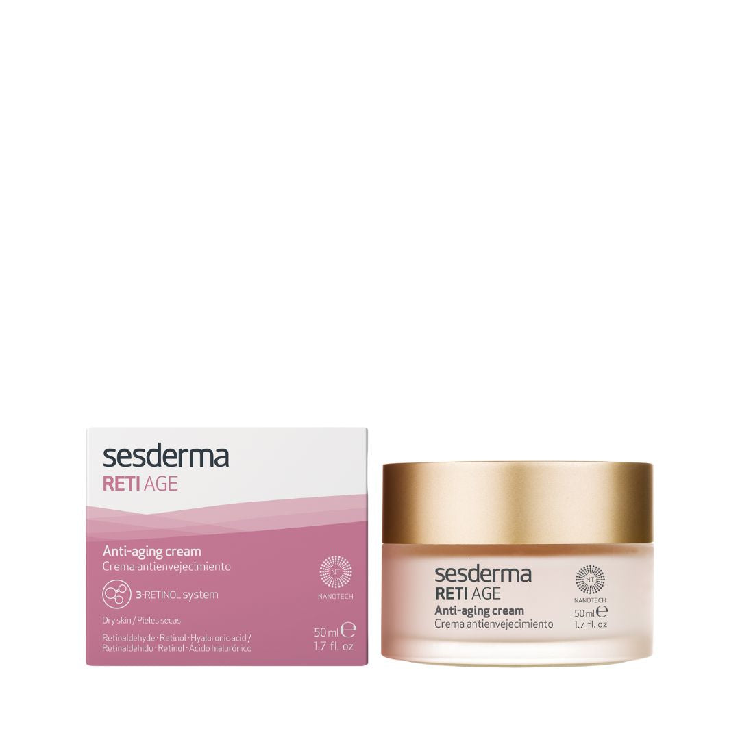 Sesderma Retiage Creme Facial 50ml: Prevenção e Tratamento de Rugas Profundas para Pele Seca.