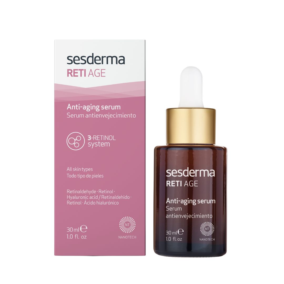 Sesderma Retiage Sérum 30ml: Prevenção e Tratamento Avançado para Rugas Profundas para Todos os Tipos de Pele.