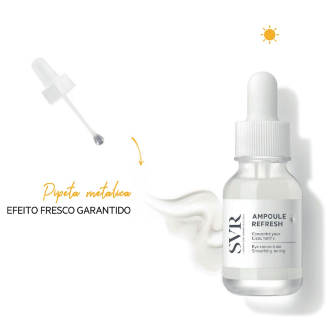 SVR Ampoule Refresh Olhos Concentrado de Dia Suavizante 15ml - Tratamento Revitalizante para o Contorno dos Olhos