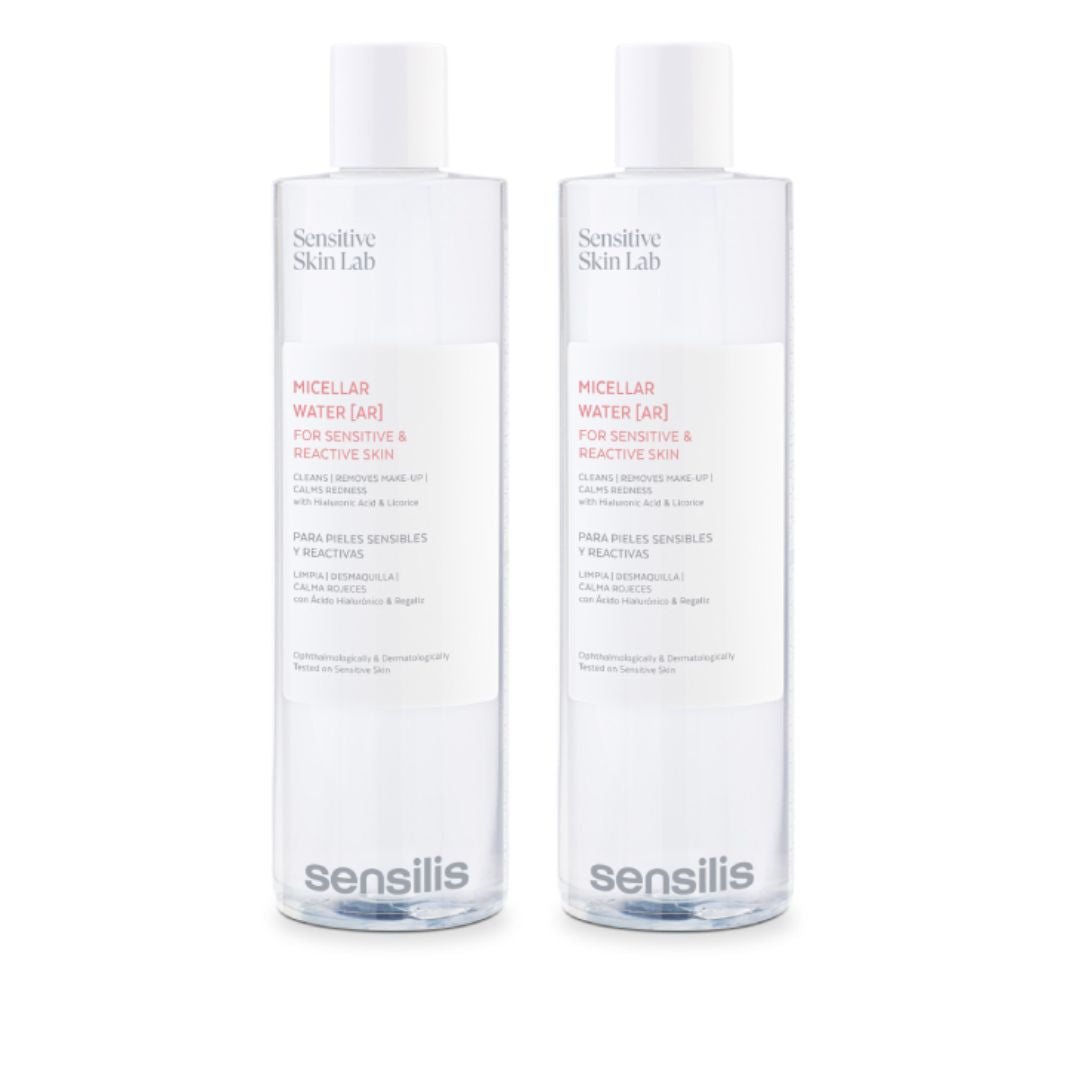 Sensilis Micellar Water [AR] Água Micelar Pack 2x400ml - Limpeza Calmante para Pele Sensível