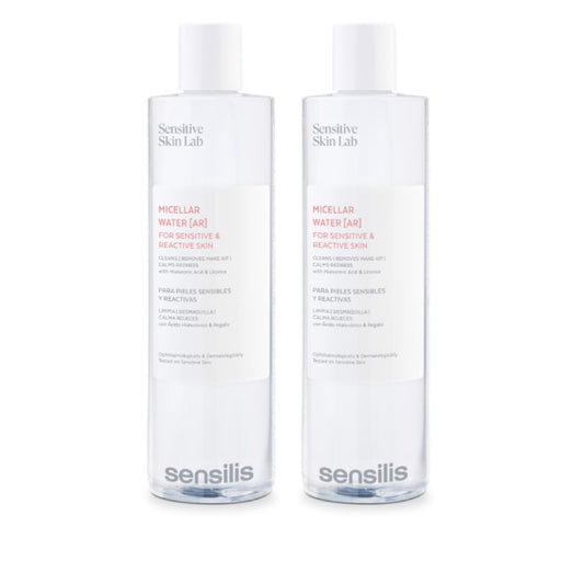 Sensilis Micellar Water [AR] Água Micelar Pack 2x400ml - Limpeza Calmante para Pele Sensível