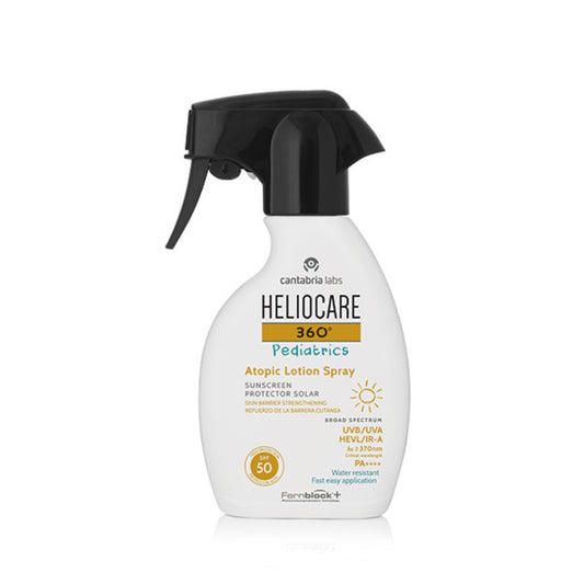 Heliocare 360º Loção Pediátrica Atópic Spray SPF 50 250ml - Proteção Avançada para Pele Sensível e Atópica