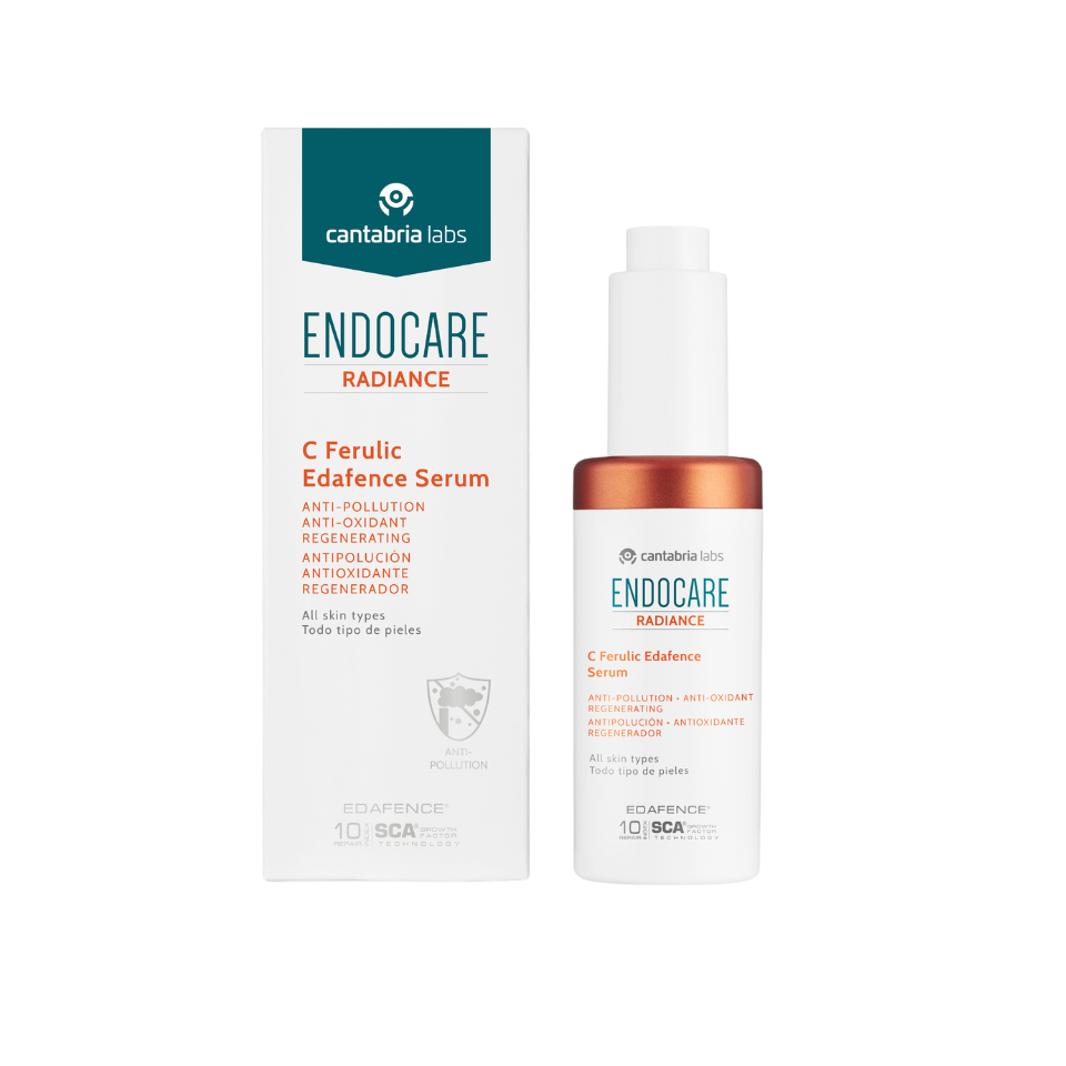 Endocare Radiance C Ferulic Edafence Serum 30ml -Sérum Antienvelhecimento e Iluminador com Tecnologia Avançada e Proteção Antioxidante