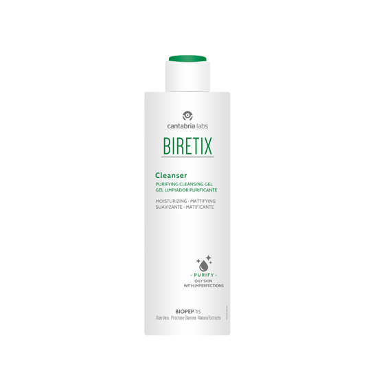 CANTABRIA Biretix Cleanser 200ml - Limpeza Profunda para Pele Oleosa e com Tendência Acneica