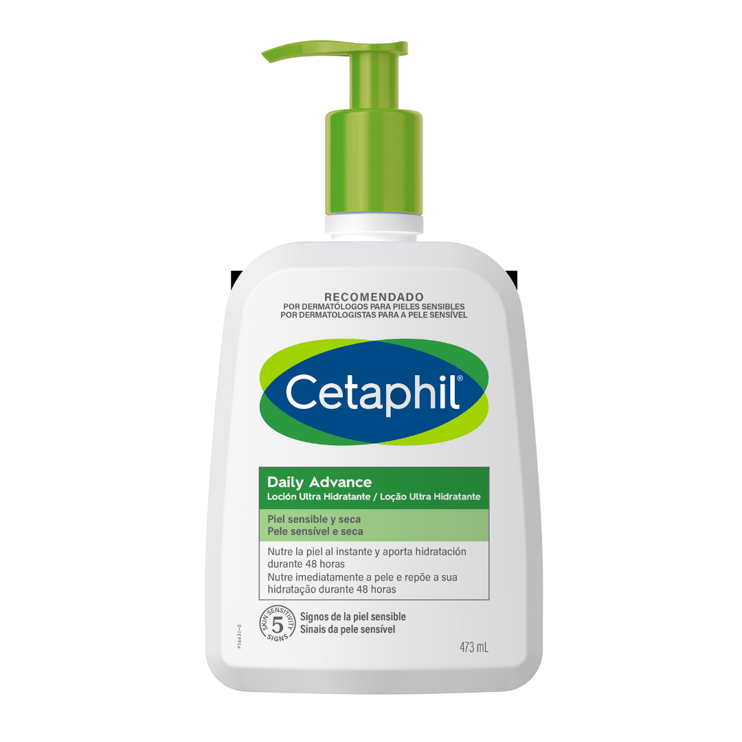 Cetaphil® Daily Advance Ultra Hidratante  473ml - 48 Horas de Nutrição para Pele Seca