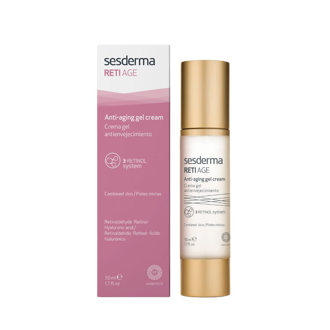 Sesderma Retiage Creme Gel 50ml: Tratamento Avançado Antirrugas para Pele Normal a Mista