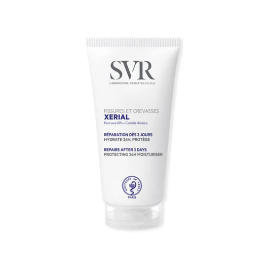 SVR Xerial Creme Fissuras e Gretas 50ml - Hidratação Intensiva e Reparadora para Pés com Fissuras e Gretas