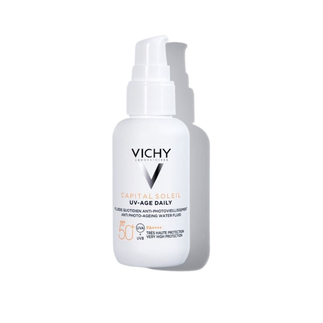 Vichy Capital Soleil UV-Age Daily Fluido SPF50+ 40ml - Proteção Solar Diária contra o Fotoenvelhecimento